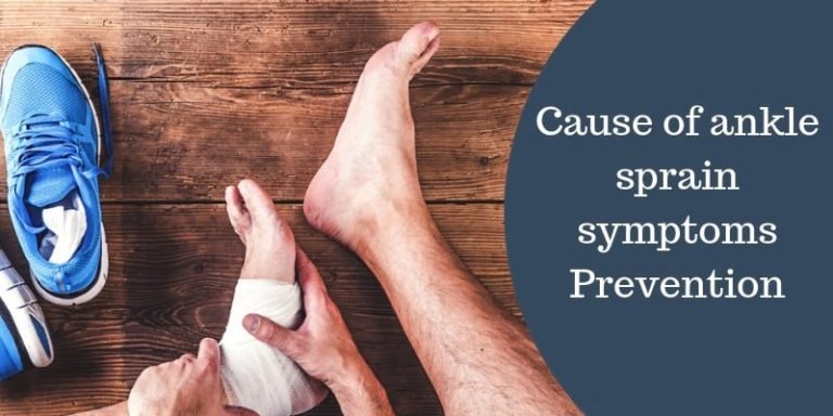 Cause of ankle sprain