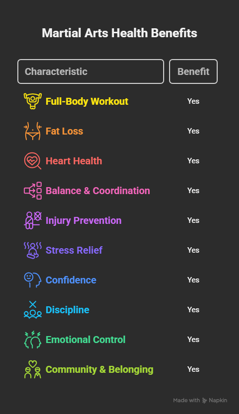 10 Health Benefits of Martial Arts