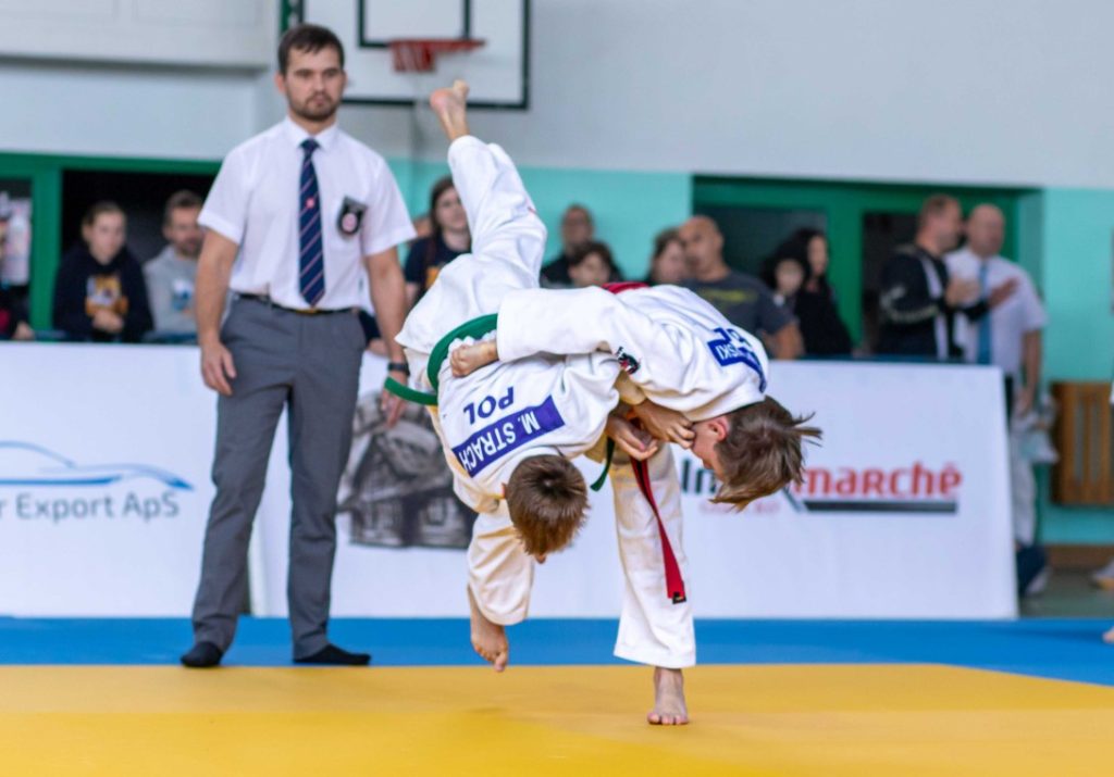 judo fighter in a game
