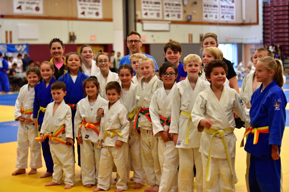 kids in judo class