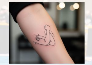 new woman tattoos BJJ